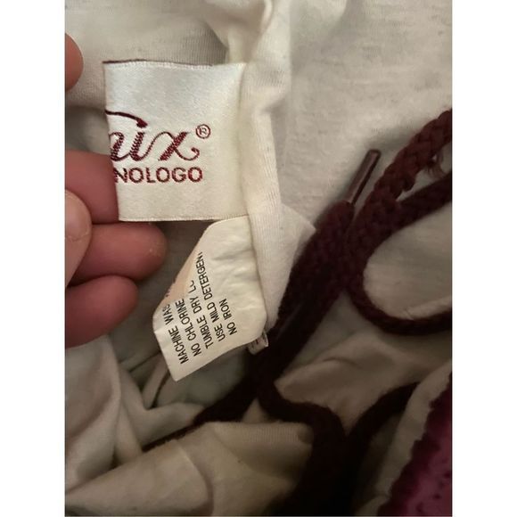 Vintage 80s Fuchsia Nylon Ankle Zip Joggers - Picture 5 of 6